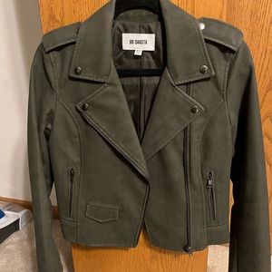 BB Dakota Olive Moto Jacket